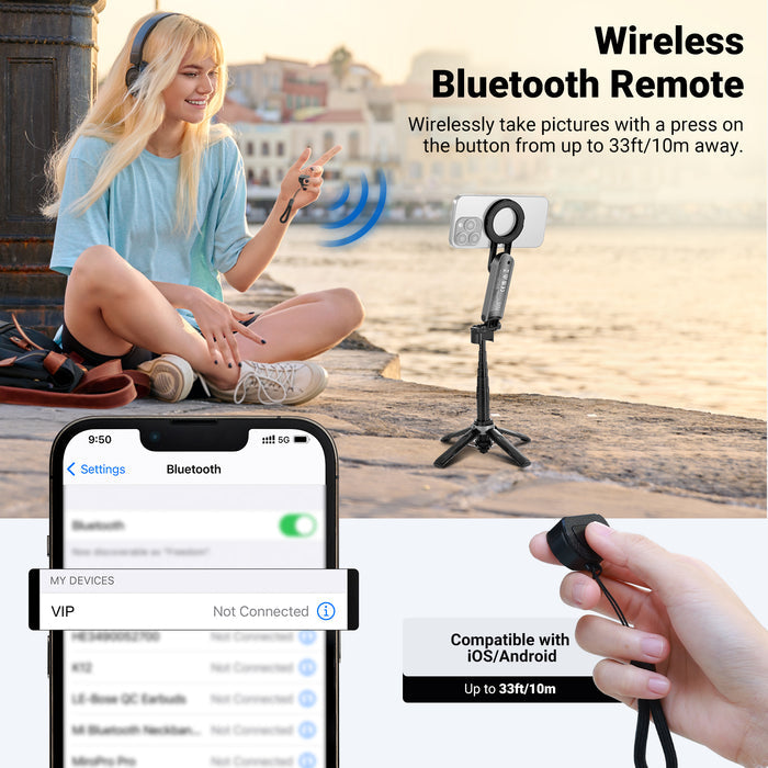 NEEWER BASICS PA985 Magnetic Selfie Stick Tripod