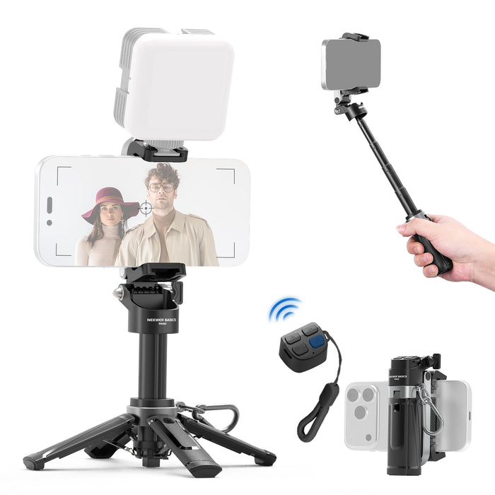 NEEWER BASICS PA986 Black Mini Phone Tripod Selfie Stick