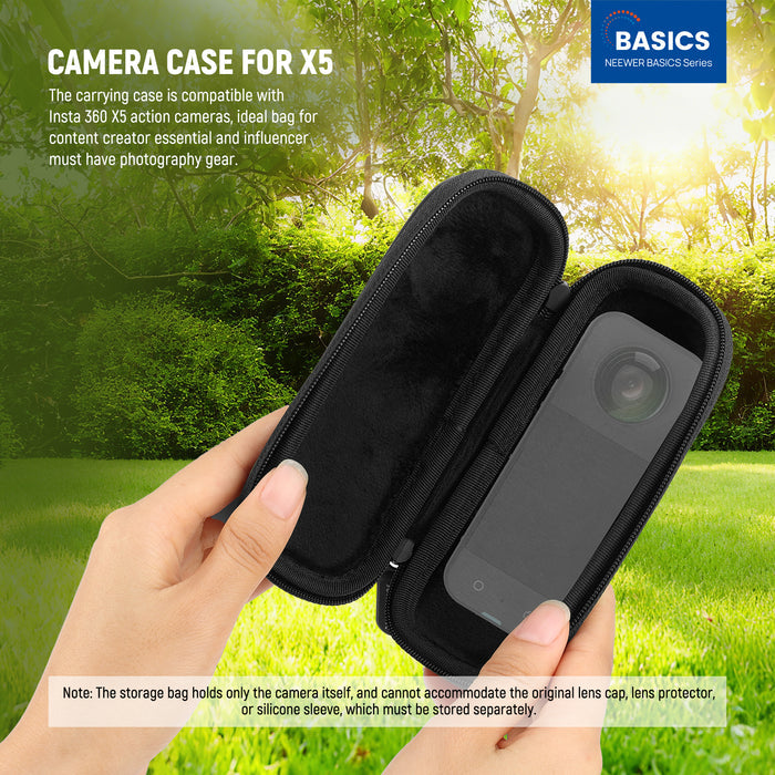 NEEWER PB032 Carrying Case is compatible with the Insta 360 X5 Action Camera