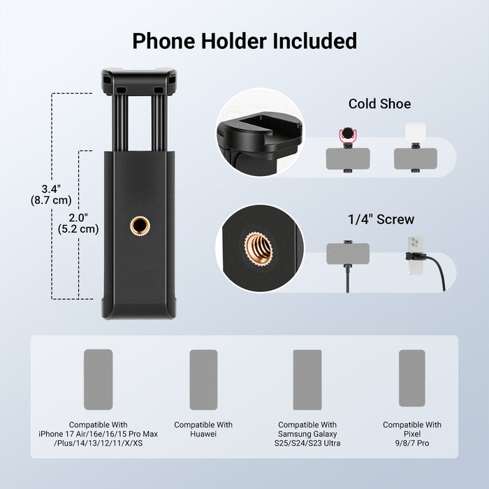 Phone holder included