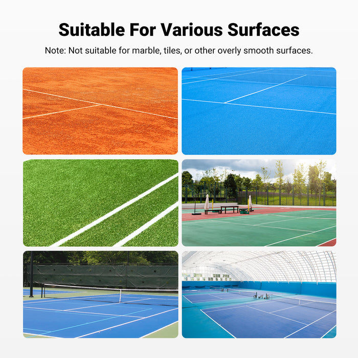 NEEWER TB05S Tennis Ball Picker is suitable for grass, clay, hardwood, or other hard surfaces.