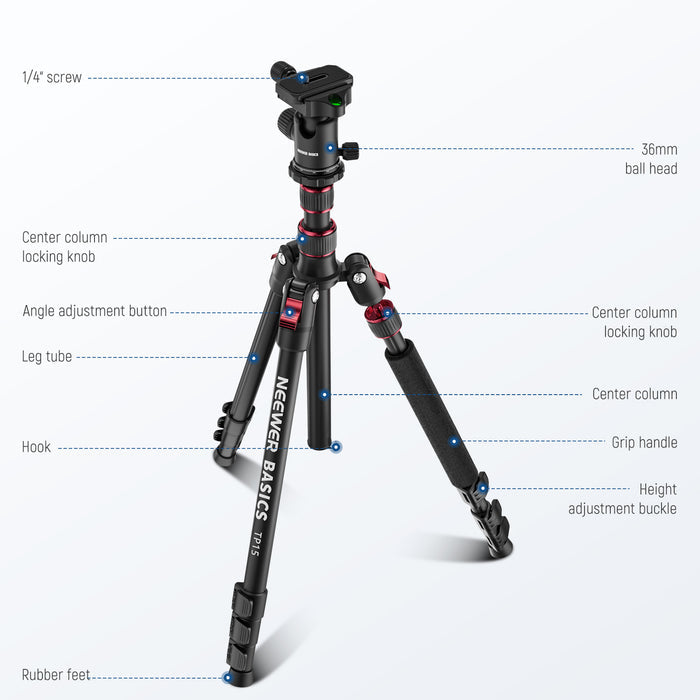 NEEWER BASICS TP15 71" Camera Tripod Monopod