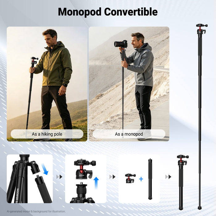 NEEWER BASICS TP68 57" Camera Tripod Monopod