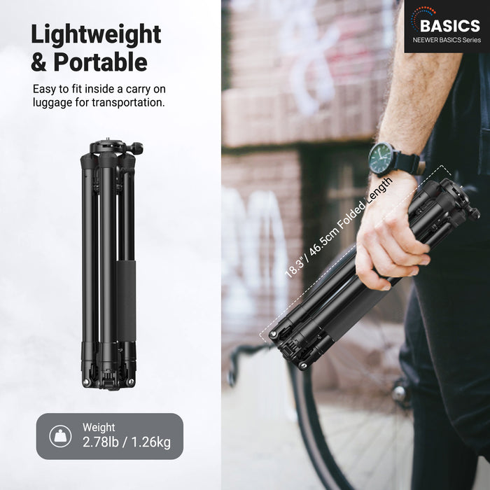 NEEWER BASICS TP68 57" Camera Tripod Monopod