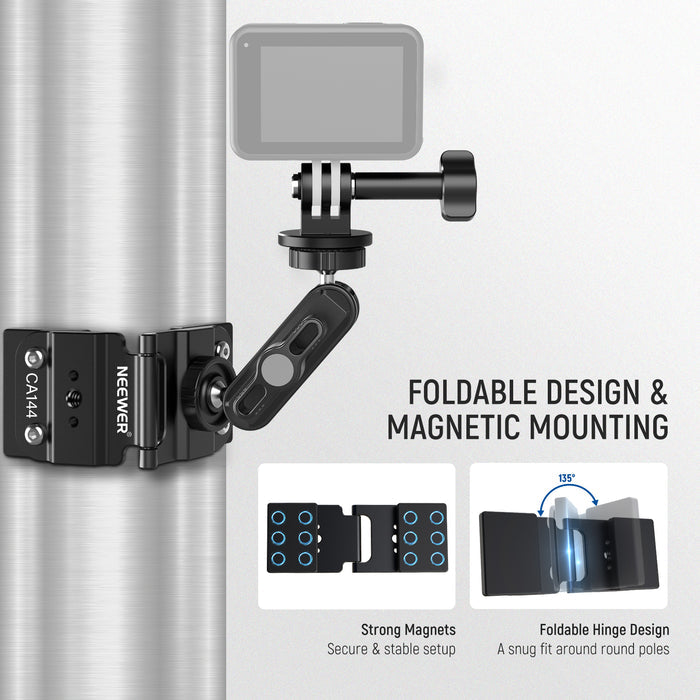 NEEWER CA144 Magnetic Fence Mount for Action Camera