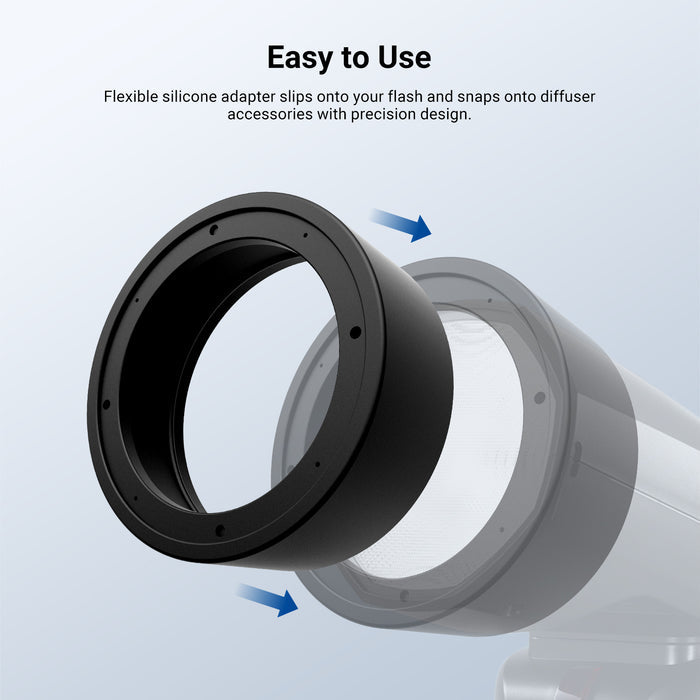 NEEWER CRS19 Silicone Round Flash Head Adapter Ring