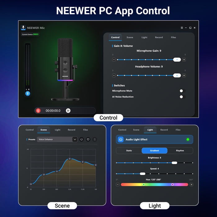 NEEWER DM03 USB/XLR Dynamic Cardioid Microphone