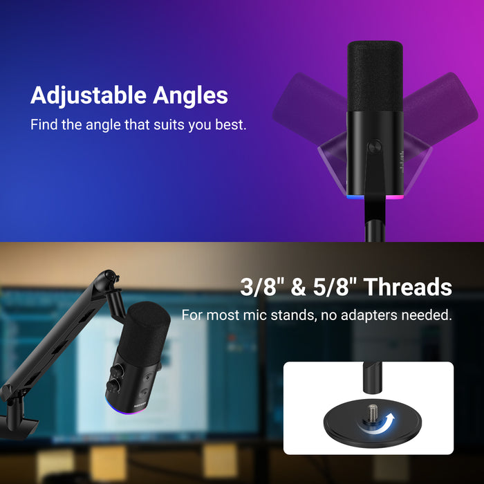 NEEWER DM03 USB/XLR Dynamic Cardioid Microphone