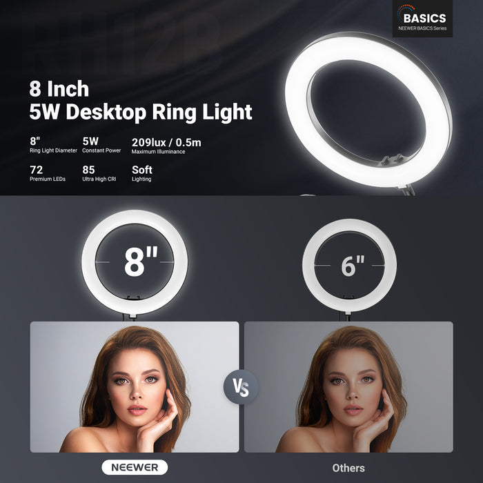 NEEWER N41 LED Desktop Ring Light vs. others