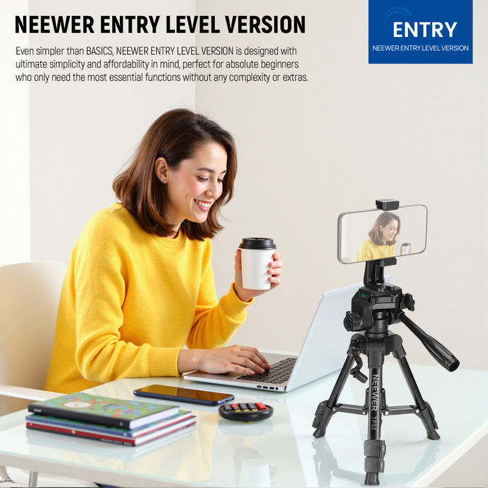 NEEWER TP52 Mini Desk Tripod is perfect for absolute beginners.