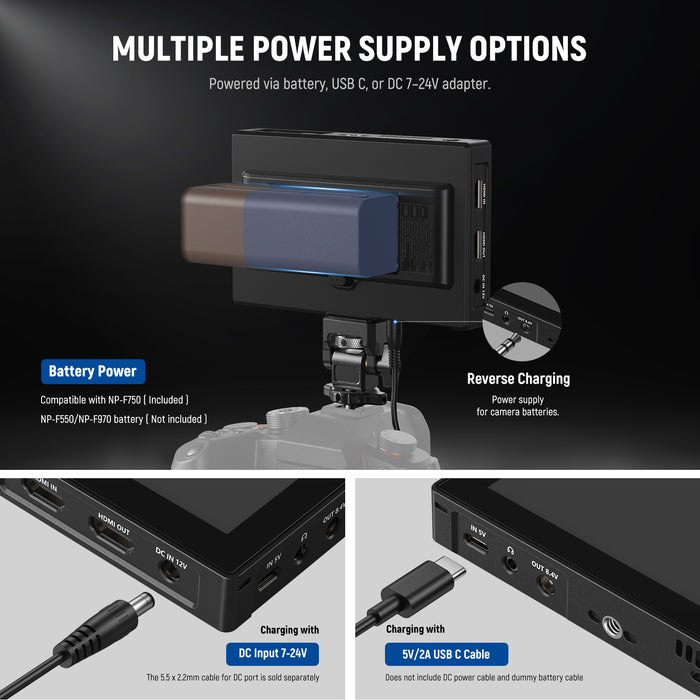 NEEWER F500 PRO LED 5.5" Camera Touch Screen Monitor