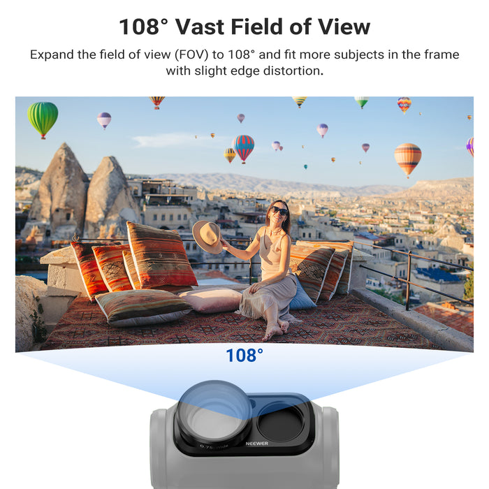 NEEWER FL-L21 0.75x Wide Angle Lens Compatible with Insta360 Luna Ultra