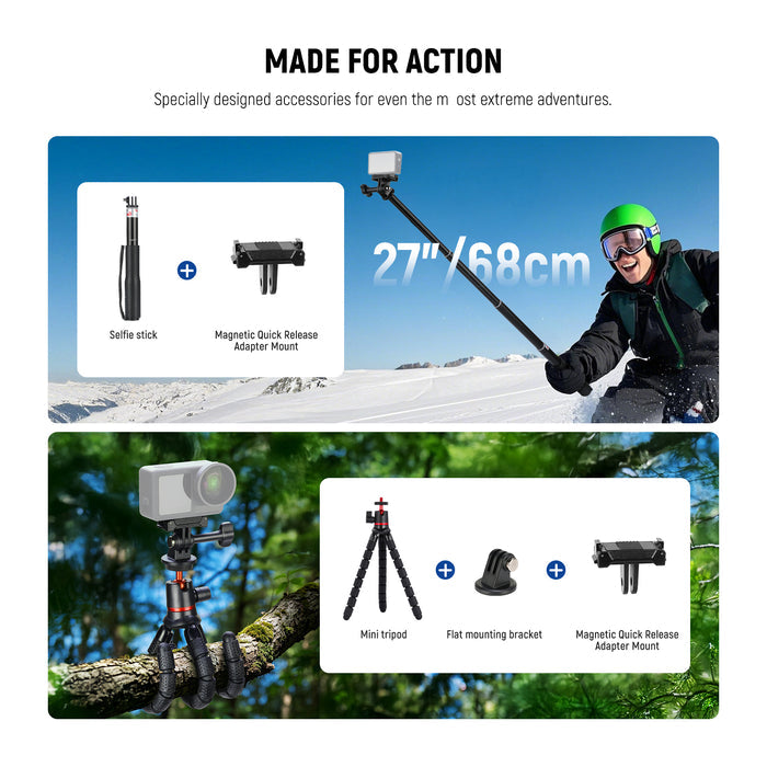 NEEWER GP-51 35 in 1 Action Camera Accessories