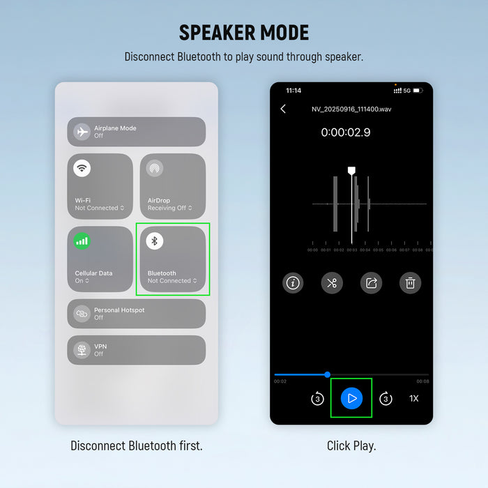 NEEWER KM23B Wireless Microphone Transmitter with App Control