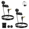 NEEWER LM10 2 Pack Mini Wired Lavalier Microphone Set