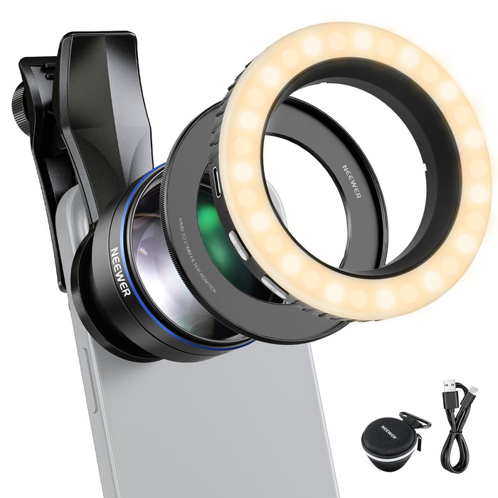 NEEWER LS-26 PRO Clip On 105mm Macro Phone Lens Kit