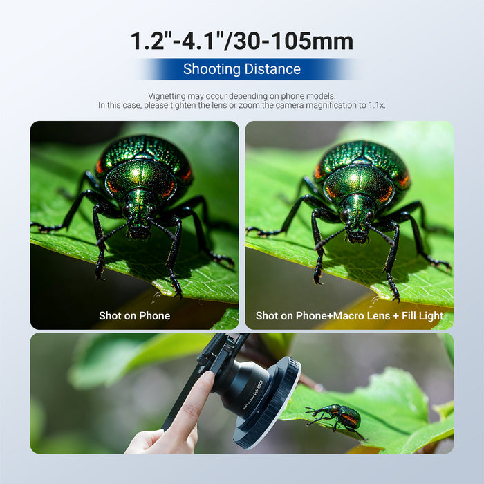 NEEWER LS-26 PRO Clip On 105mm Macro Phone Lens Kit