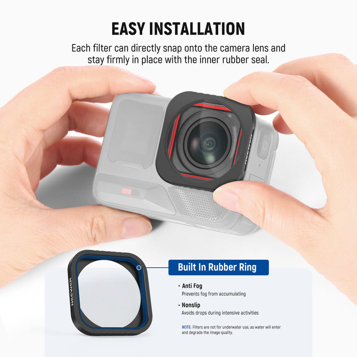 NEEWER LS-C40 10X Macro Lens For Insta360 Ace Pro/Ace Pro 2 is easy to install.