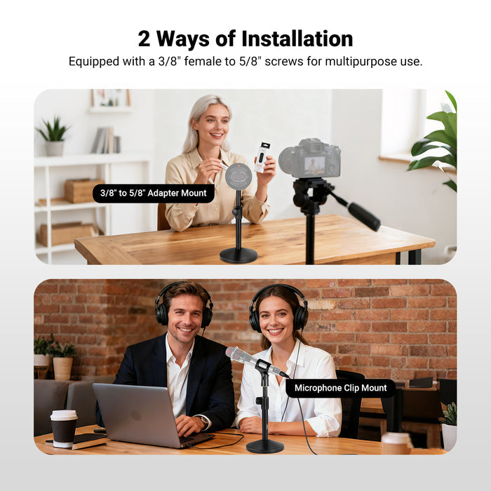 NEEWER MS015 Desktop Podcast Microphone Stand Kit is ideal for live streaming.
