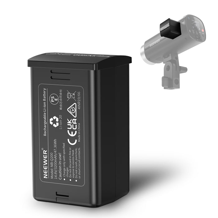 NEEWER NB-Q200 14.8V/3200mAh Replacement Li ion Battery for  Q200 Q3