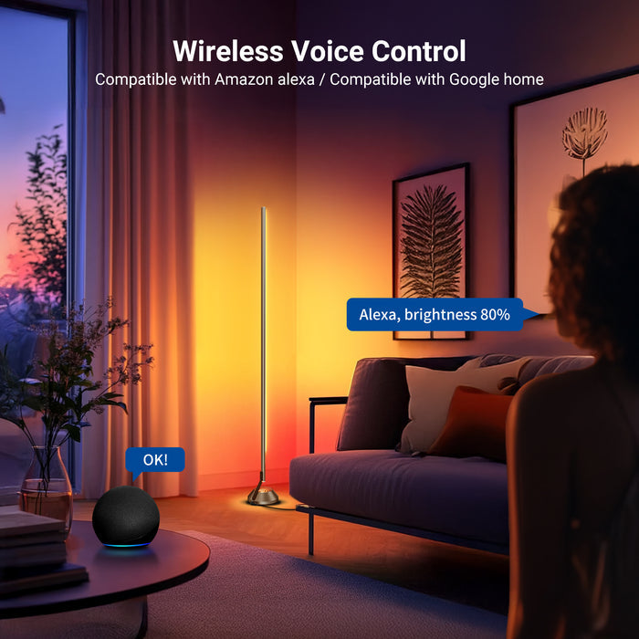 NEEWER NF01 1500lm Smart RGBW Corner Floor Lamp