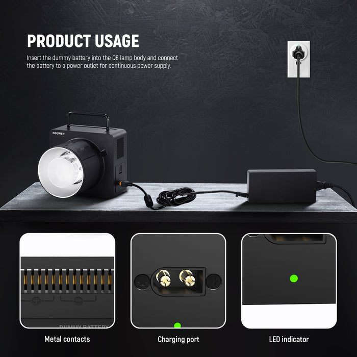 NEEWER NT-Q6 Dummy Battery Kit for Q6