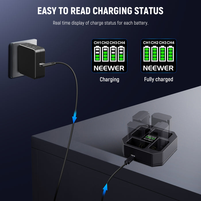 Portable NP-FZ100 Charger with Battery Display