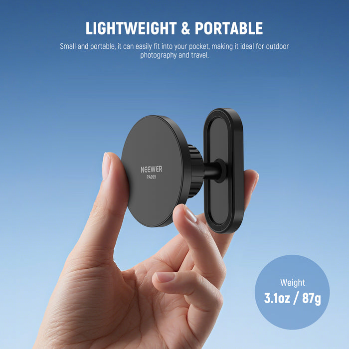 The golf cart phone mount is sturdy, lightweight, and compact.