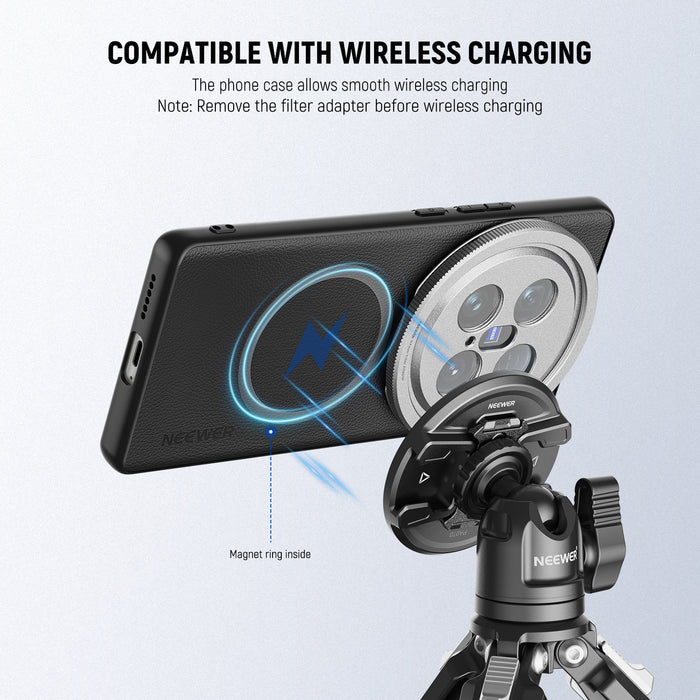 NEEWER PA113 Phone Case is compatible with wireless charging.