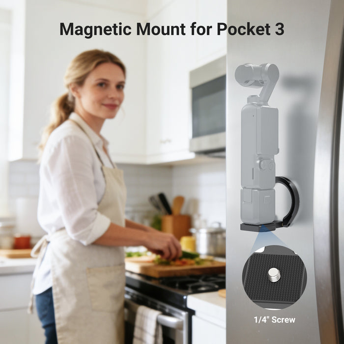 NEEWER PA160 Magnetic Mount Stand Compatible with DJI Osmo Pocket 3