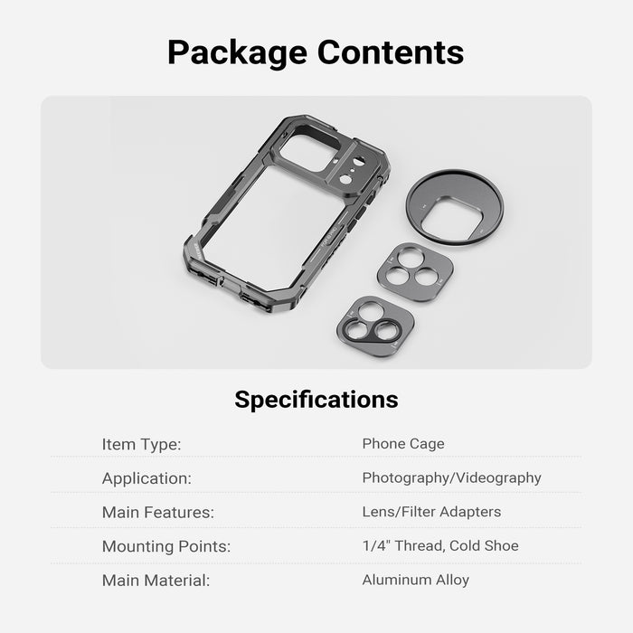 NEEWER PA193/PA194 Phone Cage for iPhone 18 Pro/Pro Max