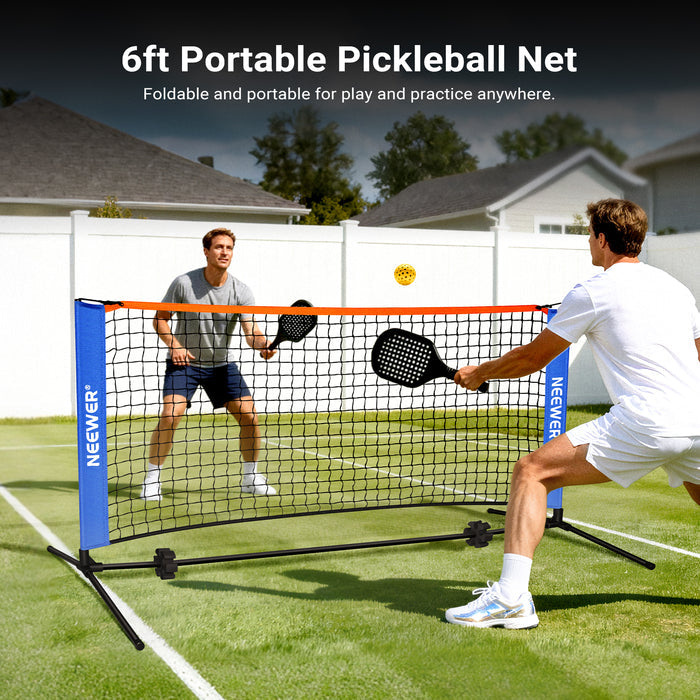 NEEWER PB01N 6ft Detachable Pickleball Net is foldable and portable.