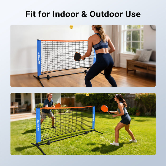 NEEWER PB01N 6ft Portable Detachable Pickleball Net fits for indoor and outdoor use.