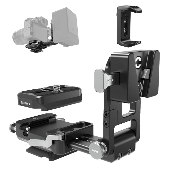 NEEWER PS017B V Mount Battery Plate with Charger Holder