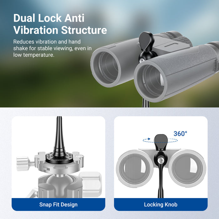 NEEWER ST-T05 Quick Release Binocular Tripod Adapter
