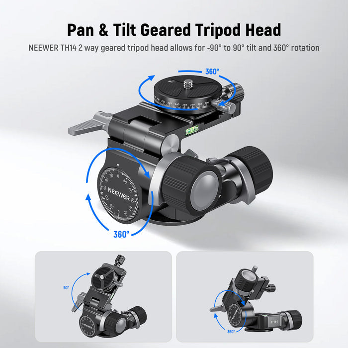 Pan & Tilt Geared Tripod Head