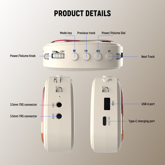 Product detail of the NEEWER VA01 Voice Amplifier with Wired Headset Microphone