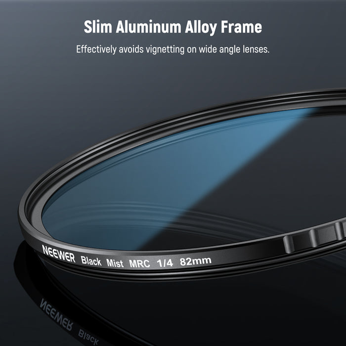 The filter features a slim aluminum alloy frame.