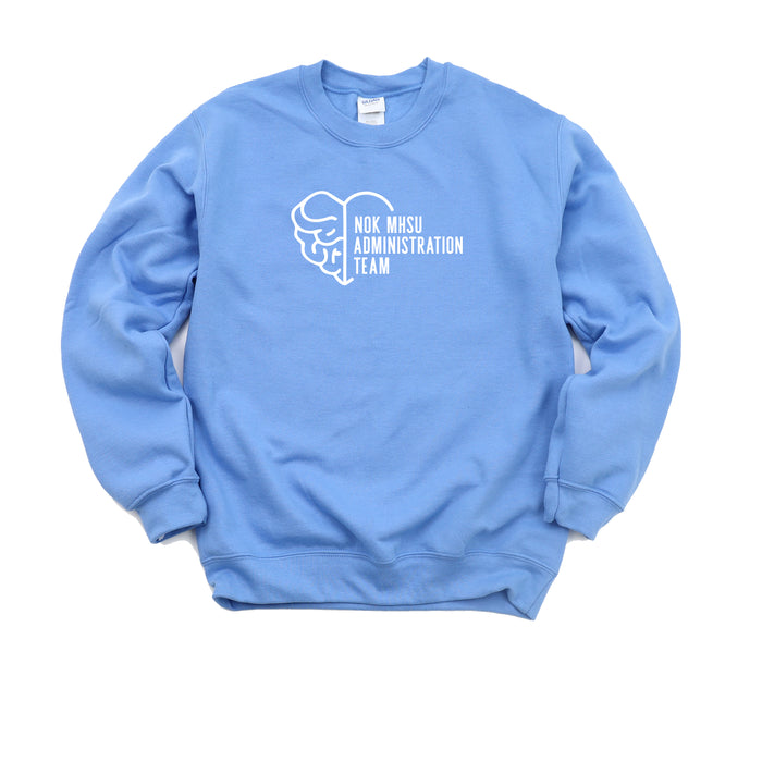 Center Brain Heart / Ceil Blue / S