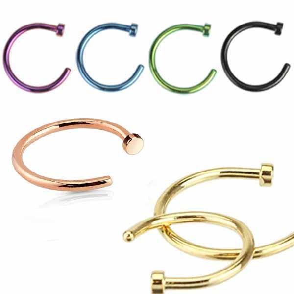 Nose Hoop 22G 20G 18G-My Body Piercing Jewellery