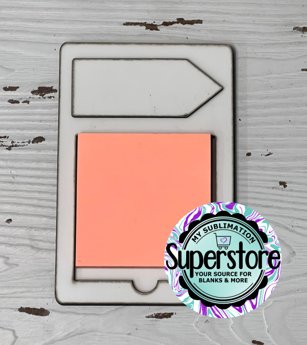 Note pad holder WITH (pencil) 3pc blank - Sublimation blanks