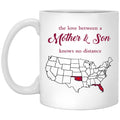 Oklahoma Florida The Love Between Mother And Son Mug - Mug Teezalo
