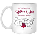 Oklahoma Texas The Love Between Mother And Son Mug - Mug Teezalo