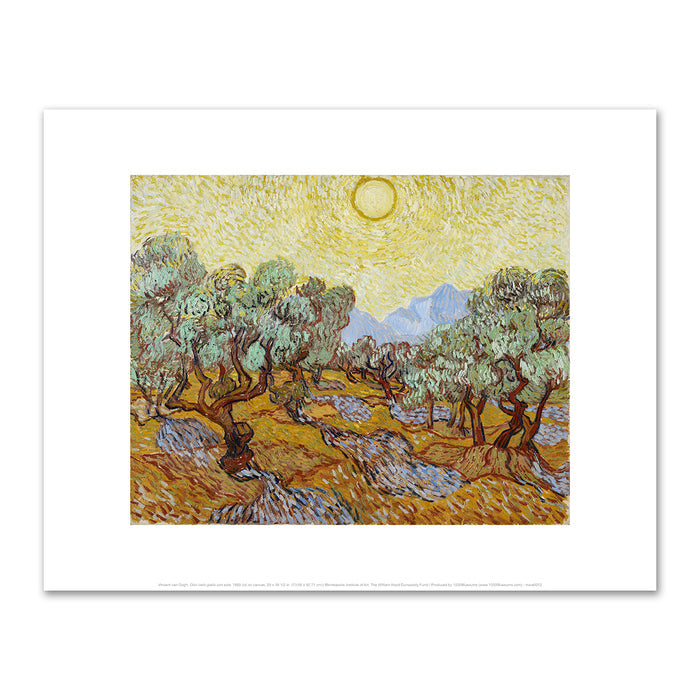 Vincent van Gogh, Olive Trees, 1889, Minneapolis Institute of Art. Fine Art Prints in various sizes by Museums.Co
