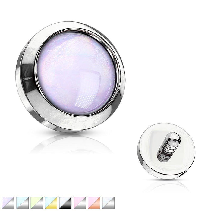 Opalescent Dermal Top 14G-My Body Piercing Jewellery