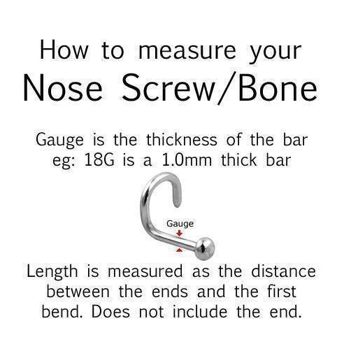 PAIR of Bioflex Nose Bone Retainers 20G 18G-My Body Piercing Jewellery