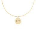 Paperclip Design Necklace- Sigma Gamma Rho