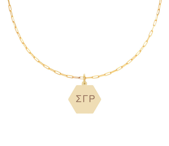 Paperclip Design Necklace- Sigma Gamma Rho
