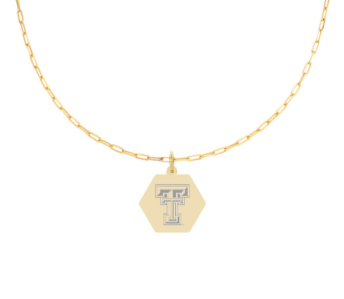 Paperclip Design Necklace- Texas Tech