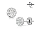 Paved Circle Earrings Pair - My Body Piercing Jewellery